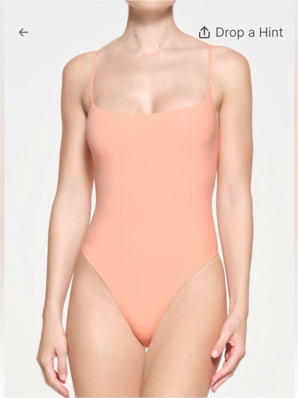 Skims Fit Everybody Cami Thong Bodysuit